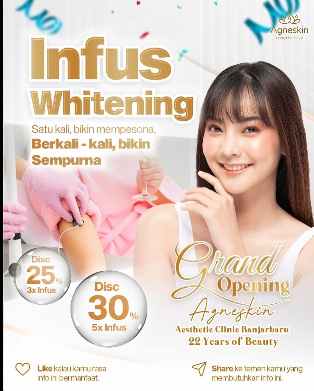 GO Celebration Agneskin Banjarbaru is here! ✨ Nikmati promo gila-gilaan yang cuma ada selama per (2)