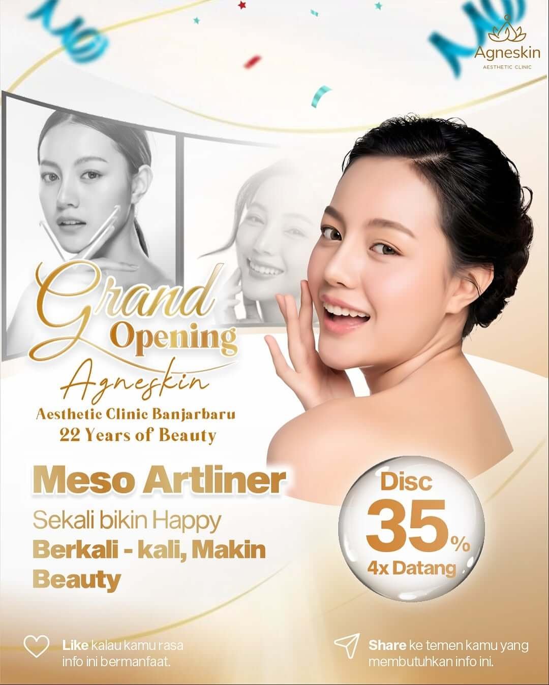 GO Celebration Agneskin Banjarbaru is here! ✨ Nikmati promo gila-gilaan yang cuma ada selama per (6)