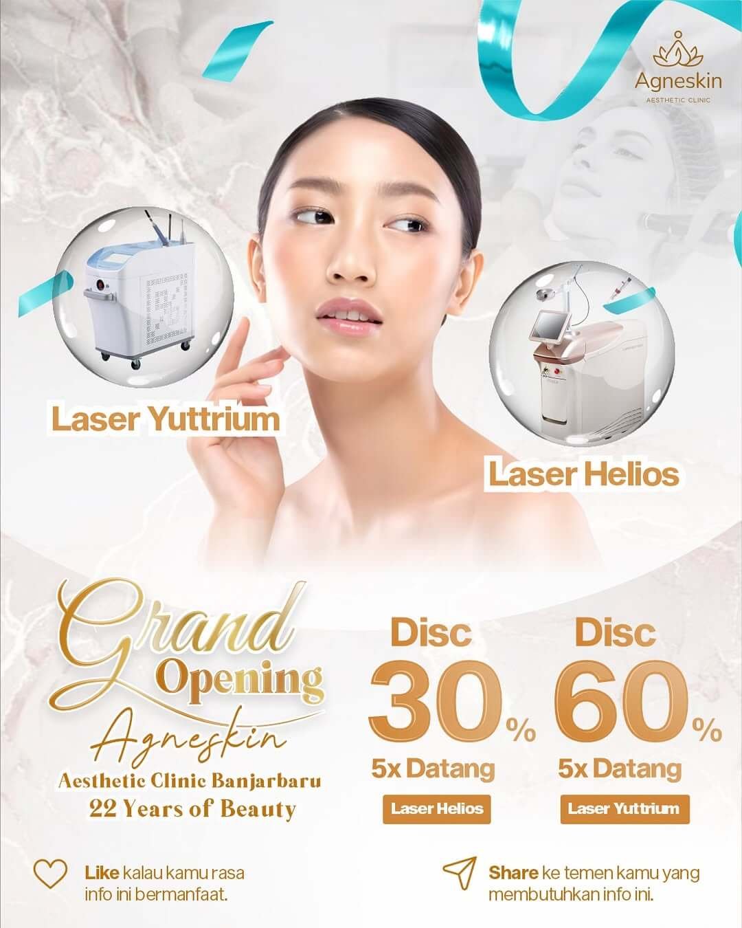 GO Celebration Agneskin Banjarbaru is here! ✨ Nikmati promo gila-gilaan yang cuma ada selama per (7)